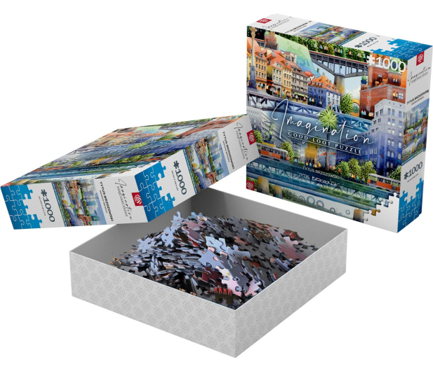 GOOD LOOT Imagination: Tytus Brzozowski Warsaw Bridges / Warszawskie mosty Puzzles 1000 - 1056328 - zdjęcie 8